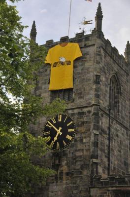 RW July 05 Skipton tower yellow jersey