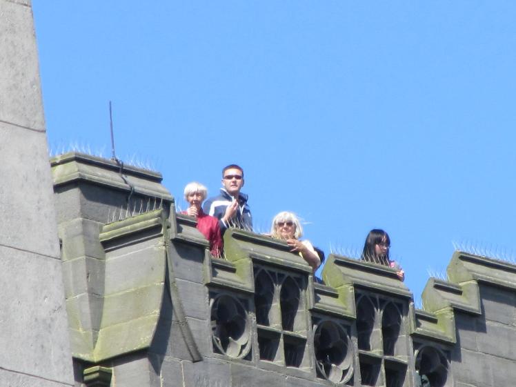 RW July 10 Harrogate band on tower top